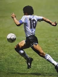 Maradona con la camiseta de Argentina